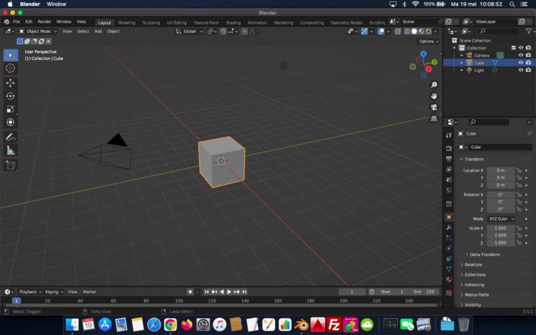 Weer verder Blender tutorial van YouTube gaan doen.