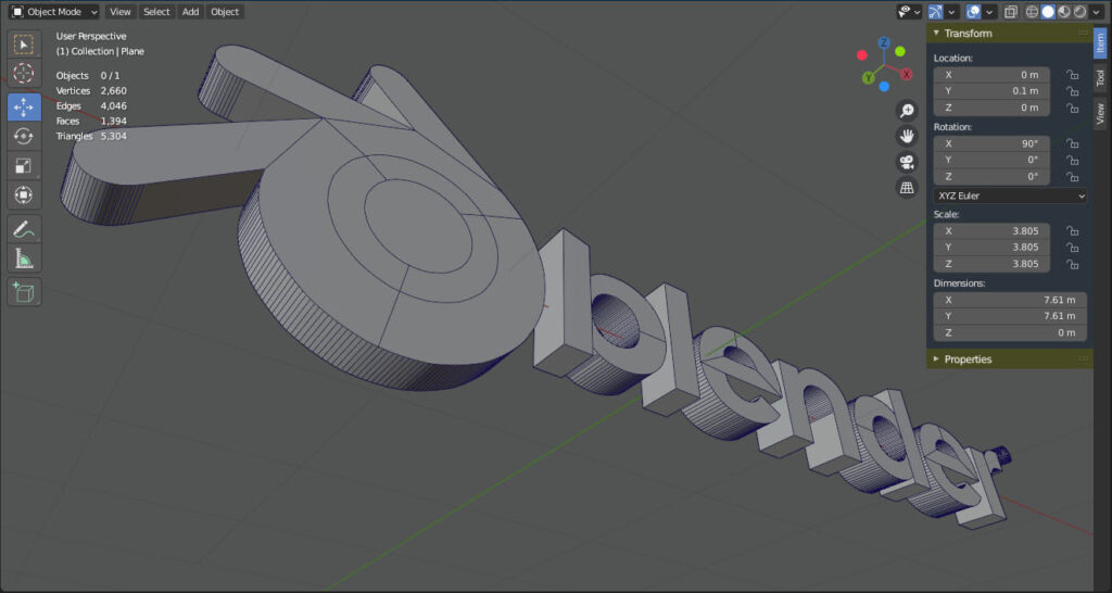 Weer verder Blender tutorial van YouTube gaan doen.