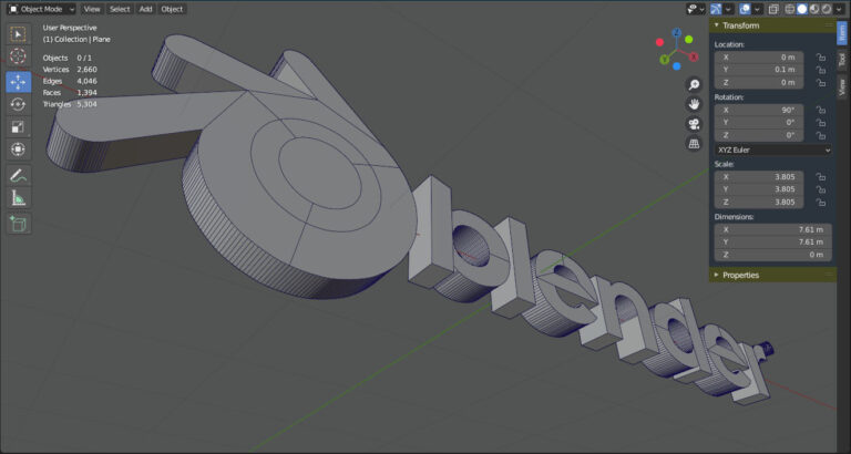 Weer verder Blender tutorial van YouTube gaan doen.