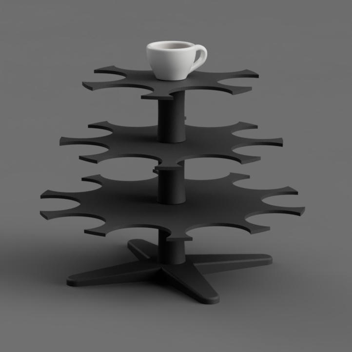 3D print Nespresso cup holder tree